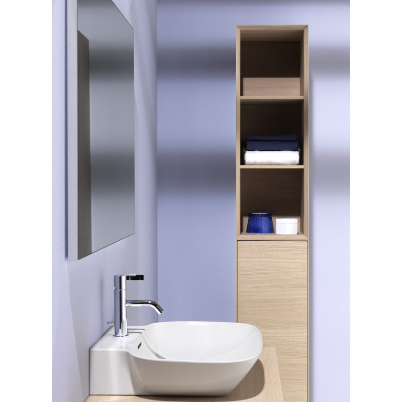 Ino 17.72'' W Single Vanity, Right Hinge, Single Hole, White Matte