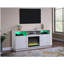 Console de meuble télé avec chauffeur, éclairage DEL, armoires, tablettes l 70 po Ambrogio-1691188227