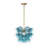 Art Deco 1-Light Gradient Bubble Glass Cluster Chandelier-2125954067