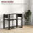 3-Piece Industrial Dining Table Set for 2 Person, Kitchen Table and Chairs, Dining Room Sets,wood-1151786732-1151786733