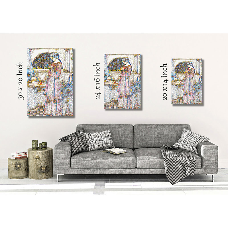 John William Waterhouse - Wrapped Canvas Print, 50cm H x 35cm W