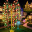 Saule pleureur lumineux de 1,80 m, idéal pour Noël, l'Halloween, les mariages, les vérandas, les restaurants et les présentations commerciales.