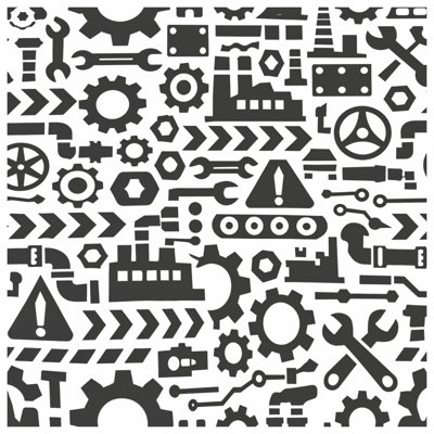 Housses de couette à motif Industrial Tools
