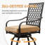 Outdoor Living Pivote les tabourets de bar kaki - 360 degrés de rotation et d'écurie pour le balcon de jardin terrasse de jardin chaises de bistro pivotantes 2 pièces jardin, balcon, cour arrière, rotation, rembourrage confortable