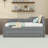 Wooden Upholstered Three Drawers Daybed with Trundle and Slats-458612025-458612031