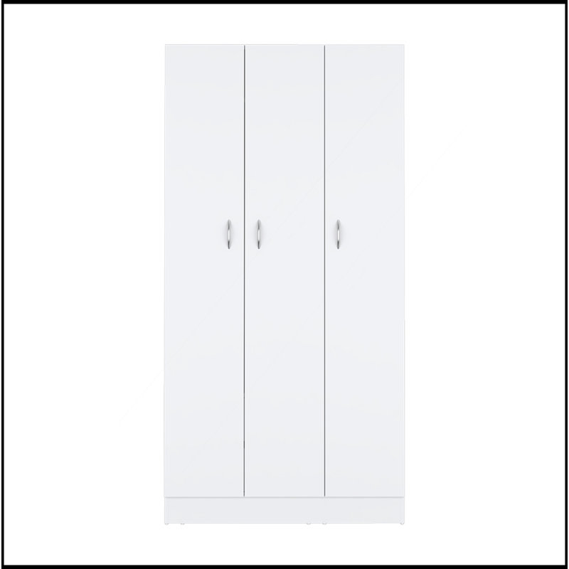 Garde-robe Erie, chambre à coucher, blanc, Blanc