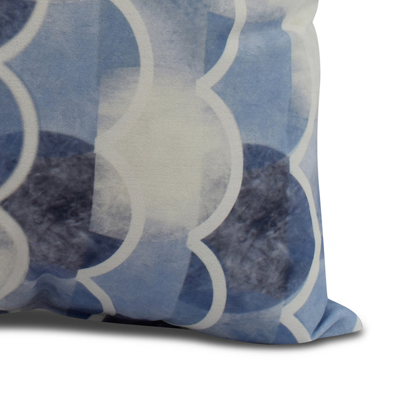 Housse et insert de coussin carré Nantucket, Bleu, 20 po x 20 po