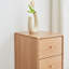Armoire de rangement en chêne massif pour table de chevet - armoire de coin autoportante