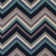 Tapis bleu marine / brun en laine tissé à la main Diego Chevron
