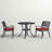 Coddington 2 - Person Patio Dining Set with Round Table , Cushions Included-1763020163