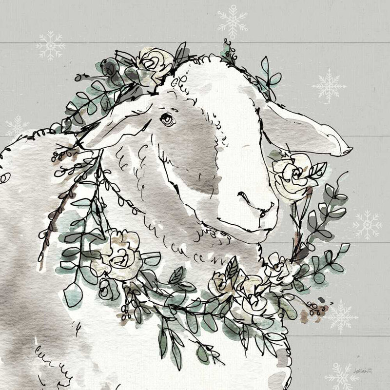 Flocons de neige Modern Farmhouse XIII, H 30 po x l 30 po