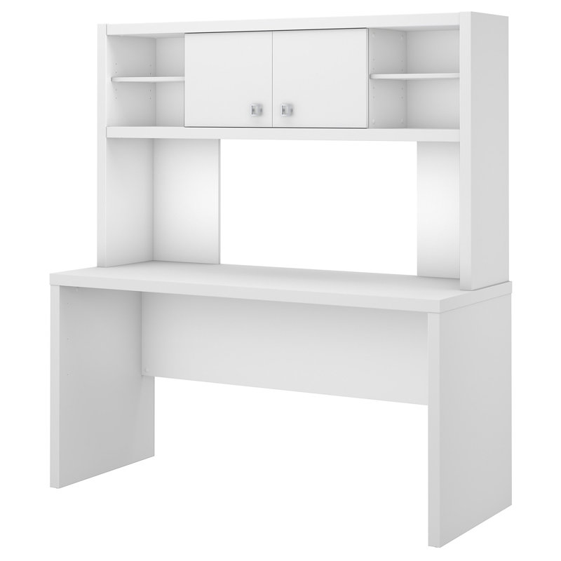 Echo Credenza Desk, Pure White