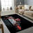 Charming Non-Woven Thin Type Printed Rug with Intricate Floral Design Ideal for Elevating Your Living Room Decor-126392338