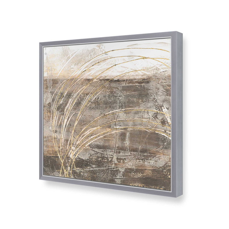 Cercles de lumière II, H 13,75 po x l 13,75 po, Encadrement ouvert, chrome poli