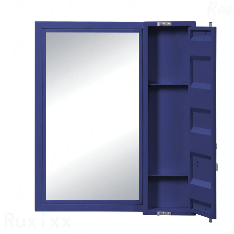 Vanity Accent Mirror, Blue
