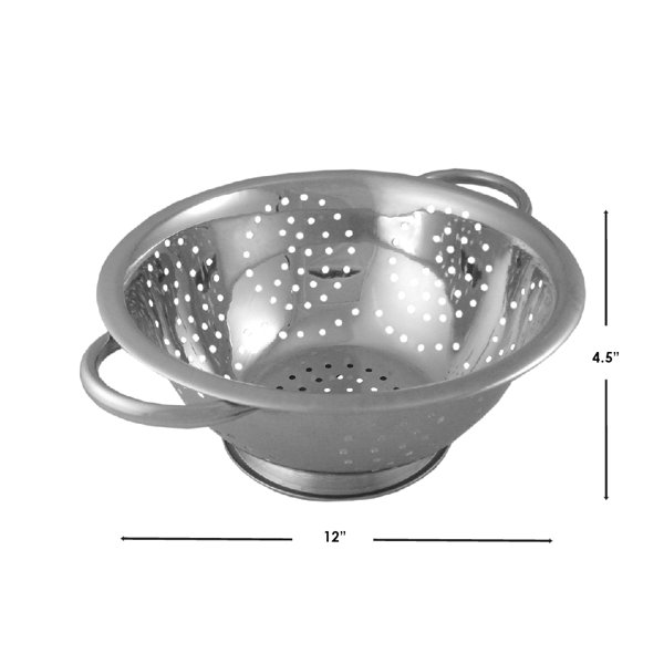 Ybmhome Deep Stainless Steel Colander Strainer (1, 8 quart)