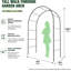 Treillis arche de jardin en métal Anleolife, tonnelle pour plantes grimpantes