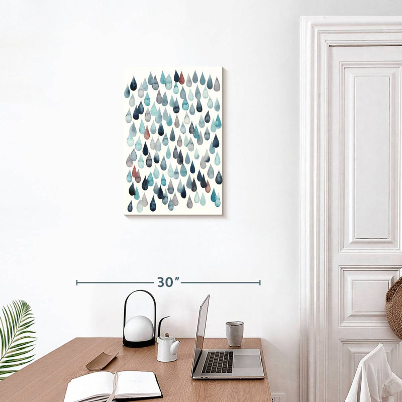 Avery Watercolor Drops II, 24" H x 16" W