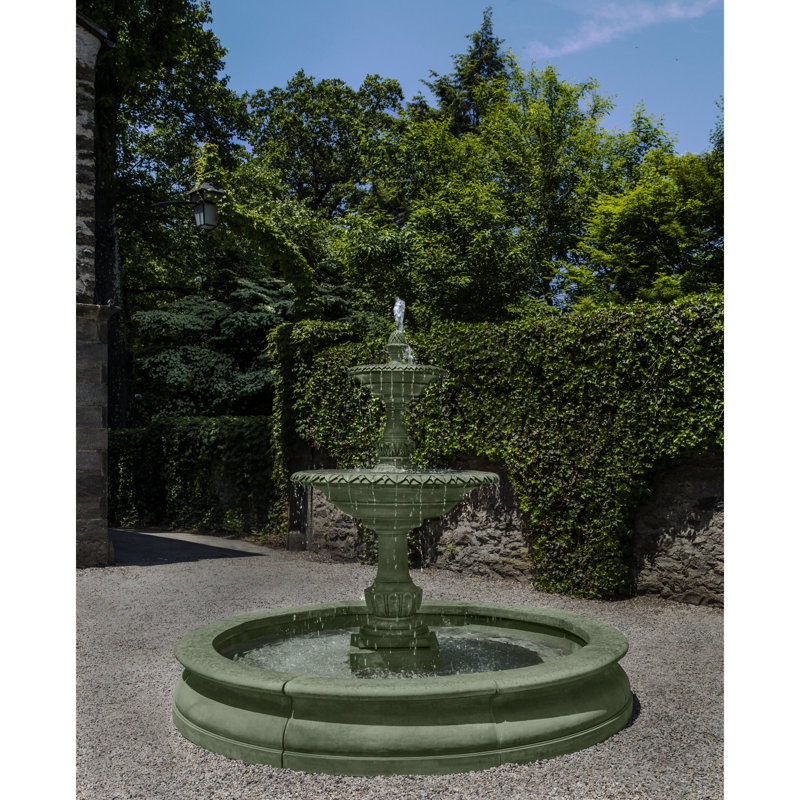 Charleston Weather Resistant Floor Fountain, Copper Bronze