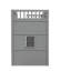 Élégant lit mezzanine simple avec - gris + pin massif blanc pour un intérieur de chambre gris + blanc, un investissement durable-121107482-121107483
