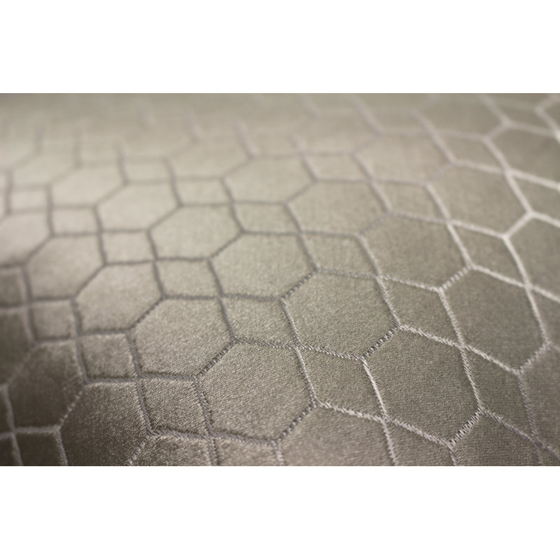 Balham Geometric Square Cushion Cover, Taupe