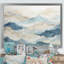 «Minimalisme gris et bleu, brise de montagne - paysage montagneux, reproduction d'art sur toile»-1255215482-1255215475