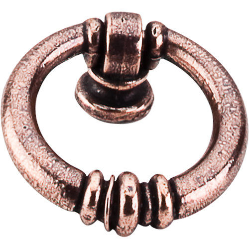 Newton Ring 1 5/8" Length Round Knob, Old English Copper