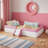 Upholstered Daybed Frame With Fence And Stairs-1003826261-1003826257