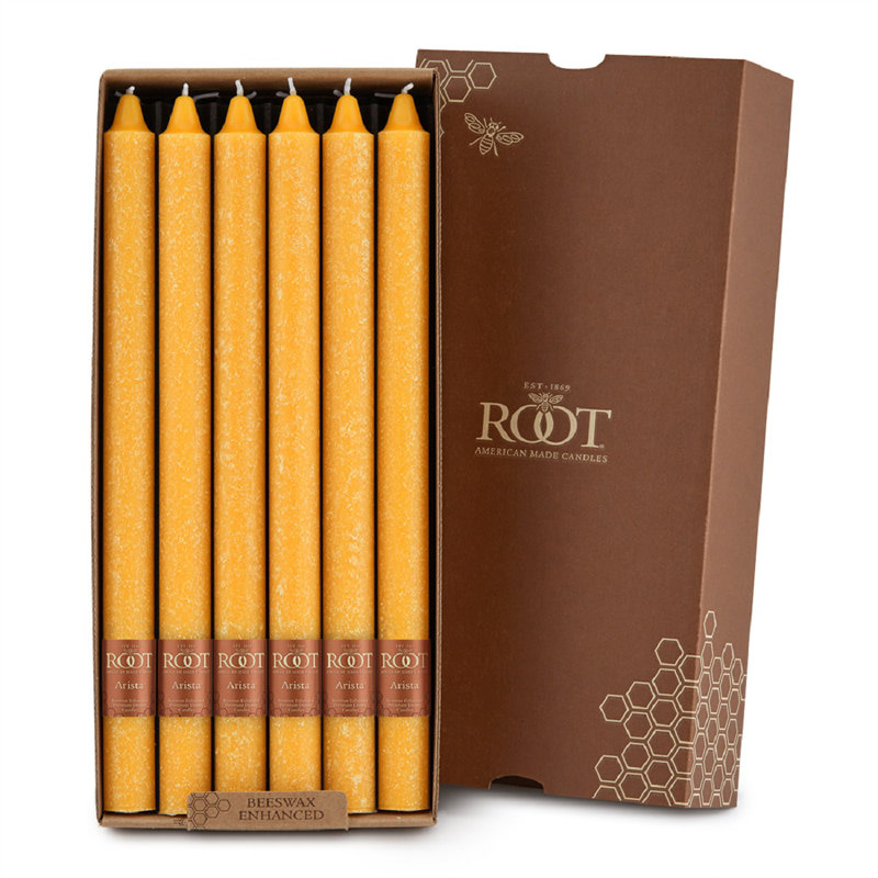 Bougie Timberline Arista, H 9 po x l 0,88 po x P 0,88 po, Caramel écossais