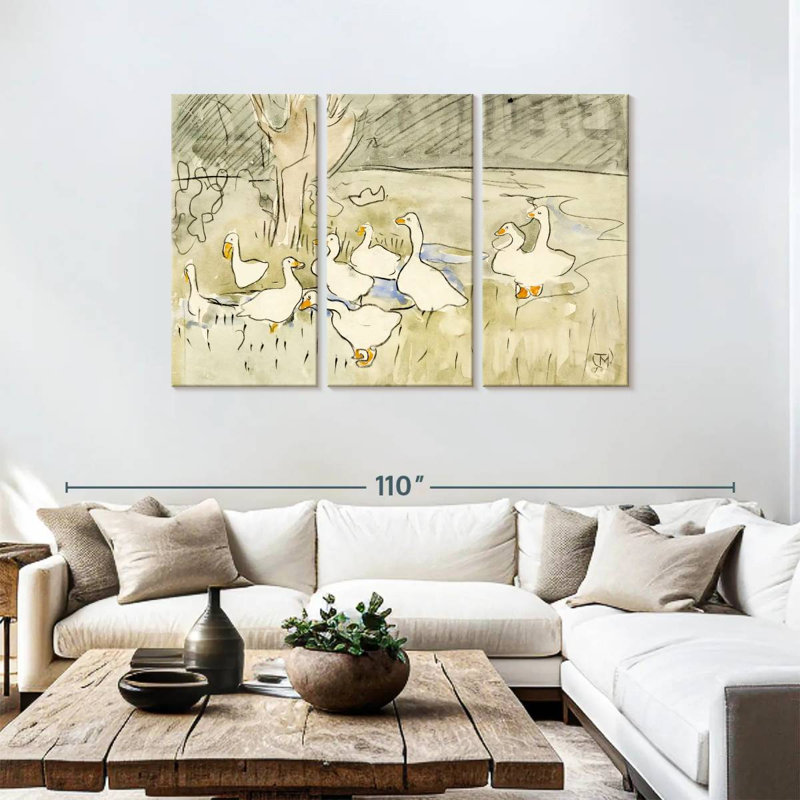Brampt Classic Ducks, 48" H x 74" W