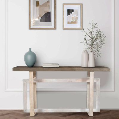 Console en bois massif de 58,99 po Arnlaugur