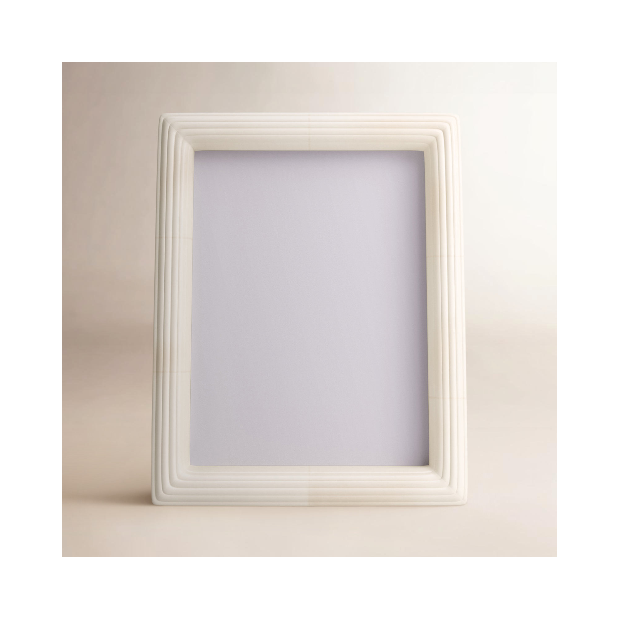 Zuriah Bone Matte Picture Frame, White, 8" x 10"