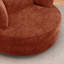 Fauteuil demi-tonneau pivotant avec repose-pieds et rangement 49,5 po Chenille-215527892