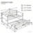 Twin Daybed With Trundle And Storage, Wooden Sofa Bed With Button Tufted Backrest For Living Room And Guest Room-1881959484
