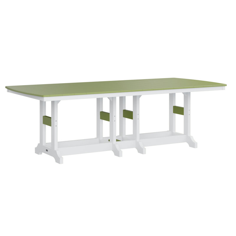 Table de bar rectangulaire Calabria, Vert kiwi, H 39,5 po x l 96 po x P 44 po