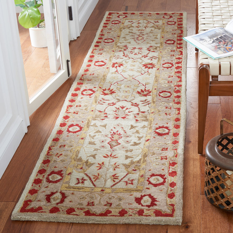 Tingley Hand Tufted Wool Pile Oriental Rug, Runner 2'3" x 8'
