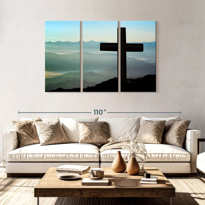 Adella Mountain Cross, 48" H x 74" W