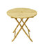 Round Foldable Outdoor Dining Table Umbrella Hole , 31.5 " W 31.5 " D