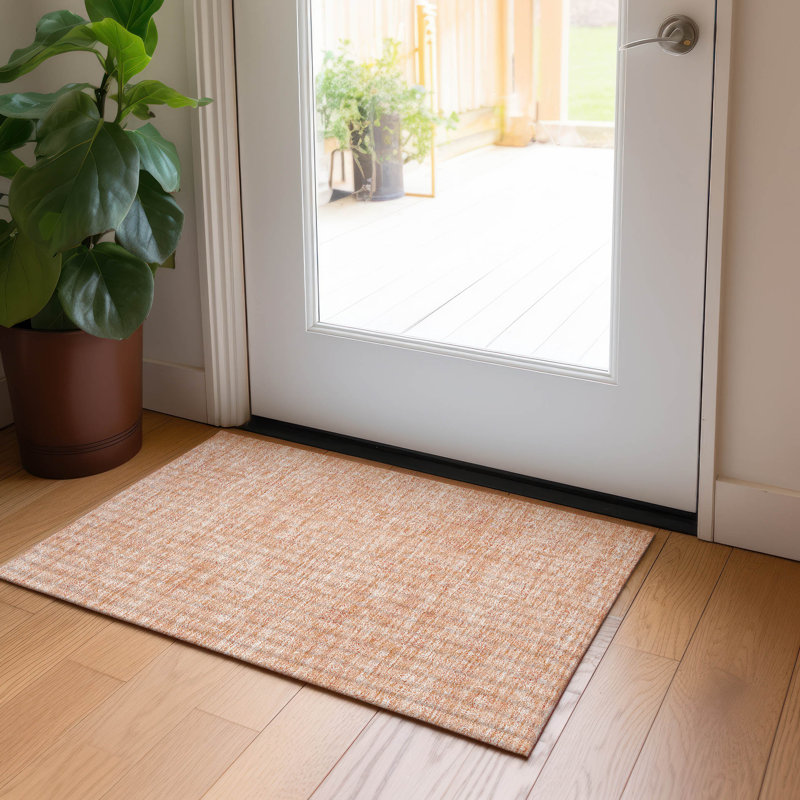 Killingly Washable Floral Indoor / Outdoor Rug, Rectangle 1'8" x 2'6"