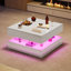Pedestal Coffee Table with Storage-1139839842
