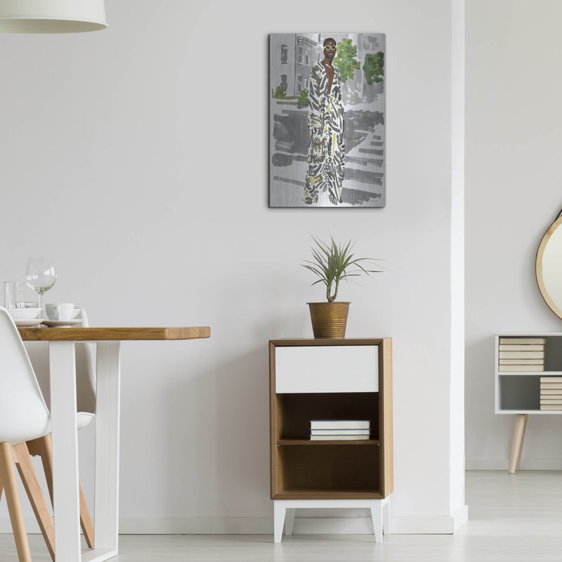 Art mural luxueux «Fashion In The City 2» par Stellar Design Studio, 16 po x 24 po