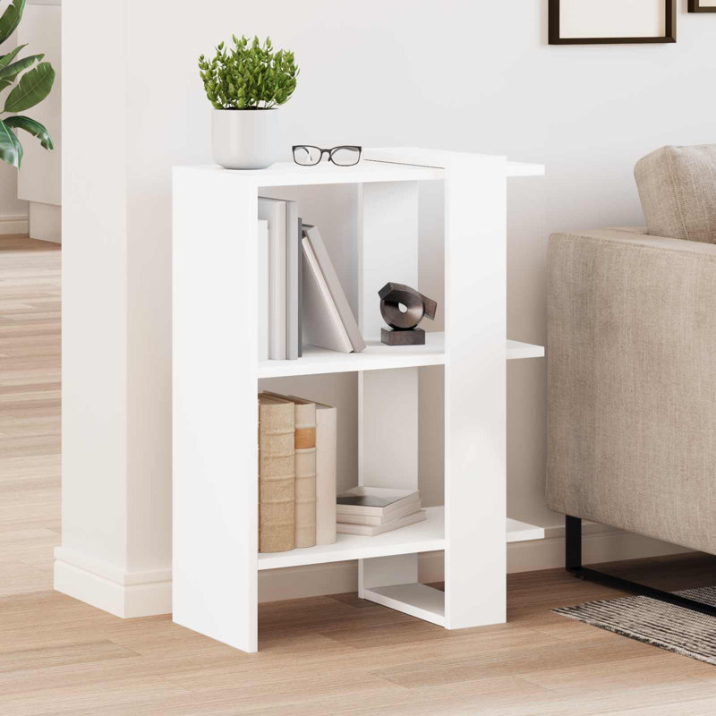 71.5cm H x 52cm W Engineered Wood Bookcase, White