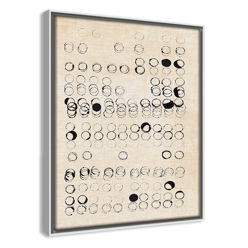 Victorine Dots and Dots Print par, H 11,5 po x l 9,5 po, Blanc