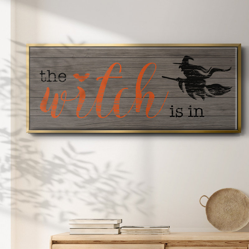 The Witch is In- Framed Canvas