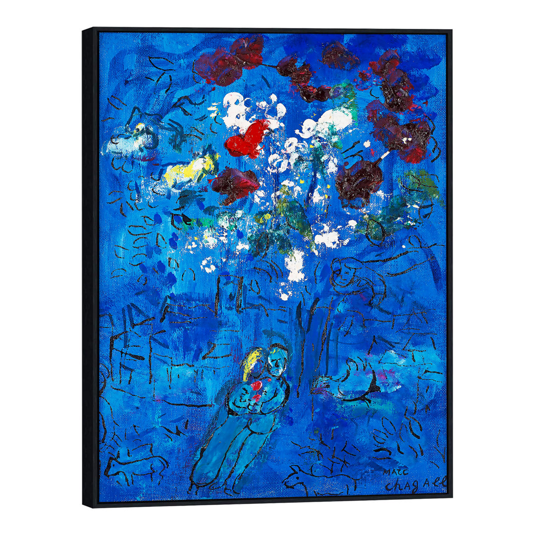 " Le Bouquet Au Dessus De Vence Flower By Marc Chagall " by Marc Chagall Red Barrel Studio®