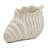 11.5X7x7" Sand And Cement Nautilus Shell Planter With Textured Beige Finish