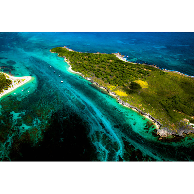 Sea Channel At Petite Terre by Philippe FLEURY - Wrapped Canvas Print, 30cm H x 46cm W x 3.8cm D