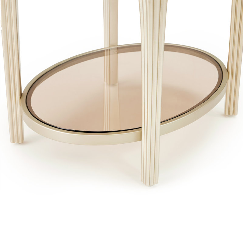 Camellia Field Caramel End Table