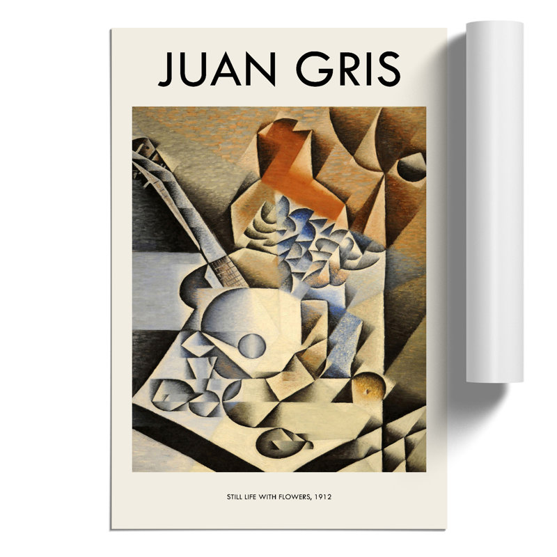 Still Life With Flowers by Juan Gris - No Frame Print, 59cm H x 42cm W x 0.1cm D