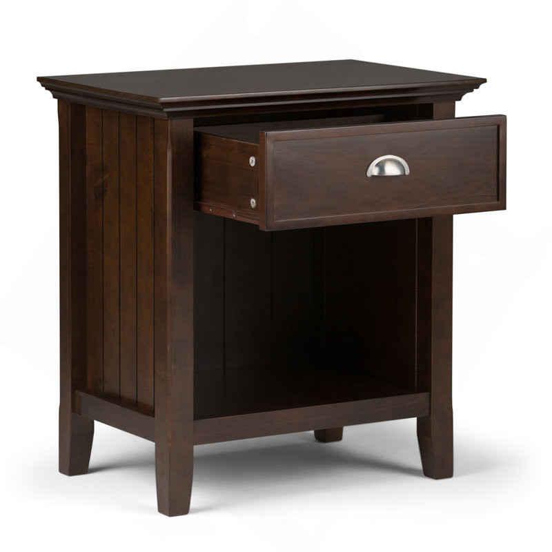 Acadian - Bedside Table - Brunette Brown, Brunette  Brown